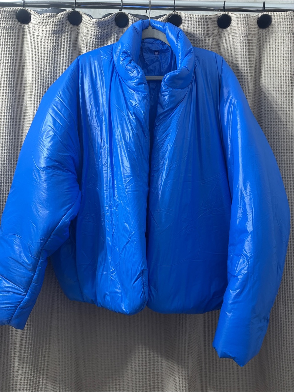 Yeezy and Gap callab Blue Women's Puffer Coat - Lightweight Insulated Jacket